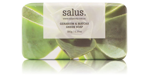 Salus :: Geranium & Matcha Soap