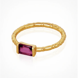 Temple Of The Sun :: Pia Ring Rhodolite Gold