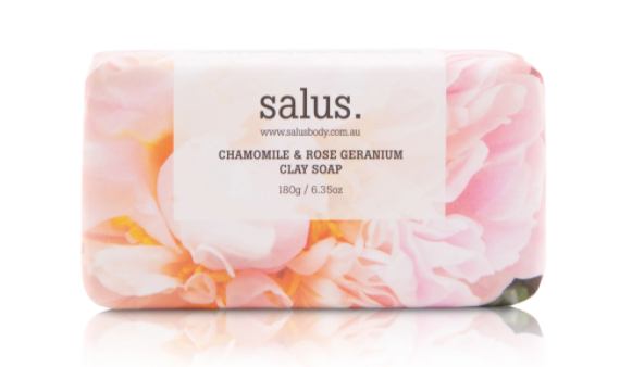 Salus :: Chamomile + Rose Geranium Clay Soap