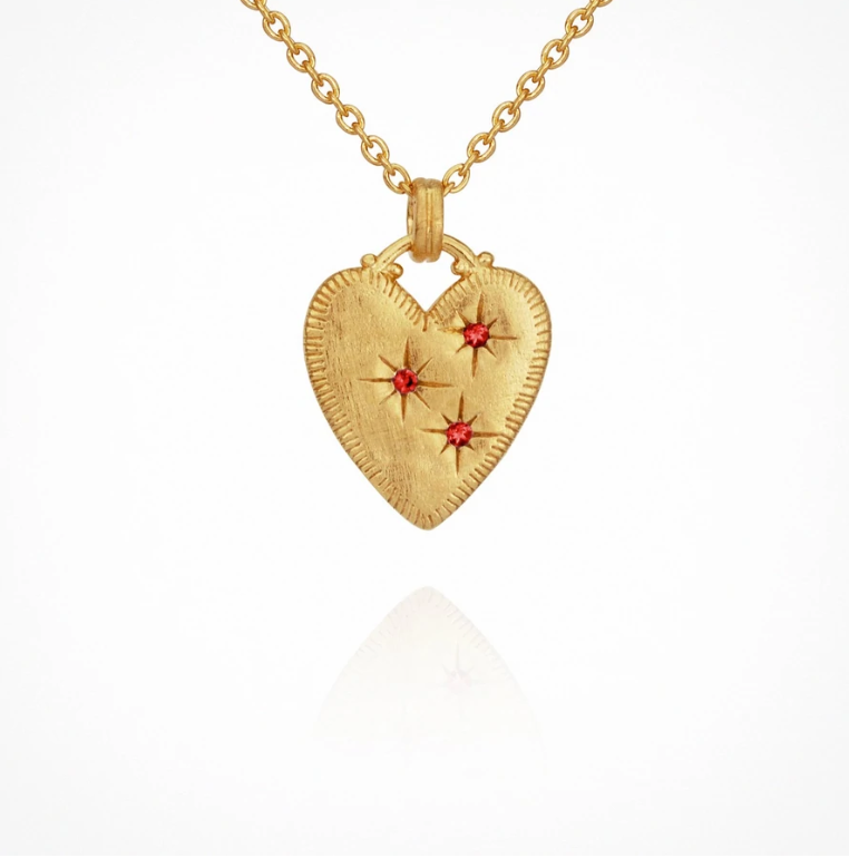 Temple Of The Sun :: Etti Necklace Ruby + Gold