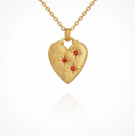 Temple Of The Sun :: Etti Necklace Ruby + Gold