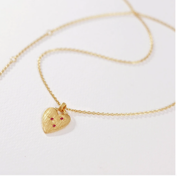 Temple Of The Sun :: Etti Necklace Ruby + Gold