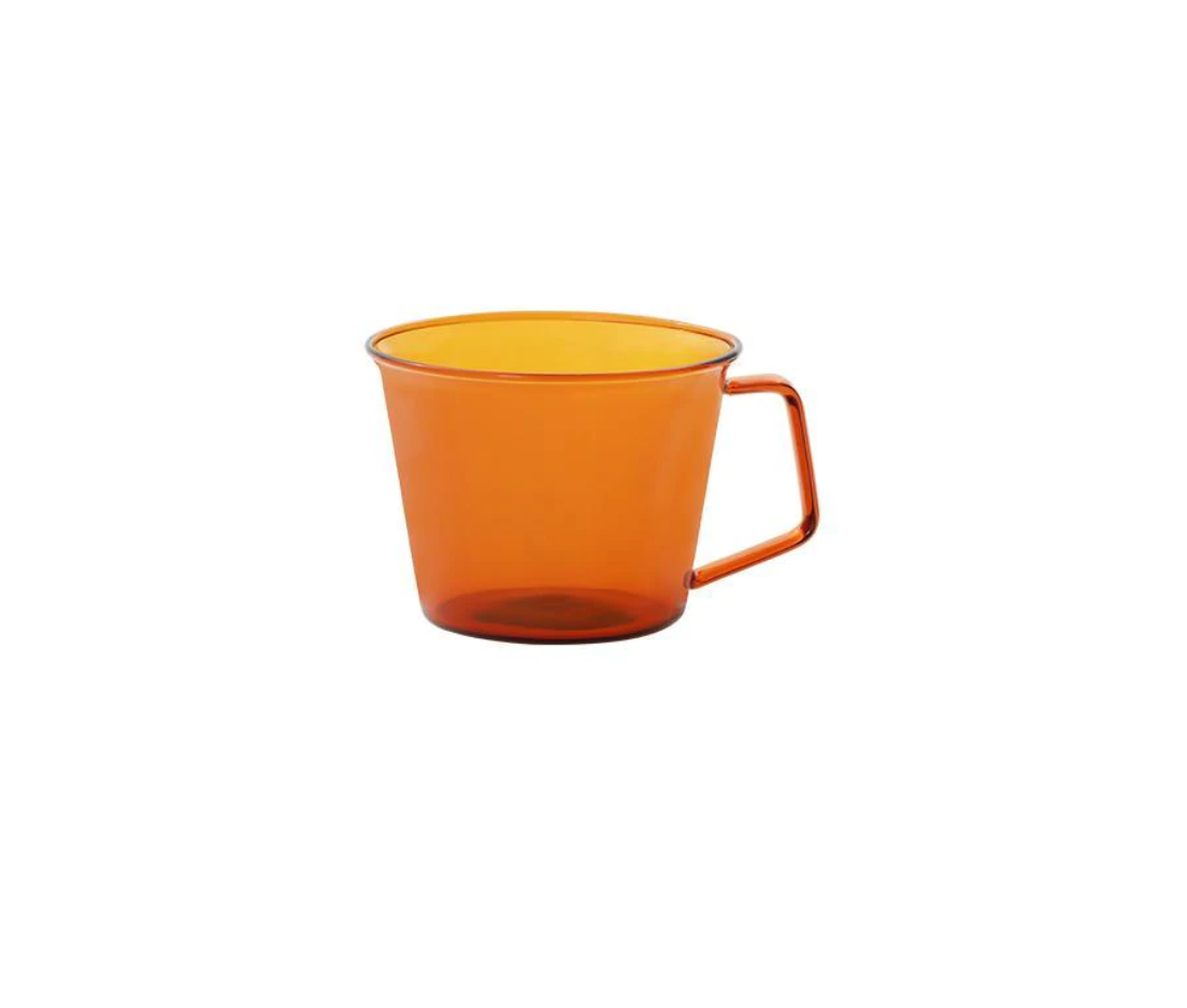 Kinto Cast Amber Glass Coffee Mug - 220 ml